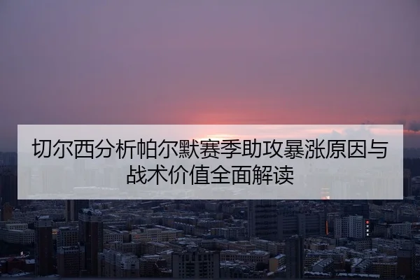 切尔西分析帕尔默赛季助攻暴涨原因与战术价值全面解读