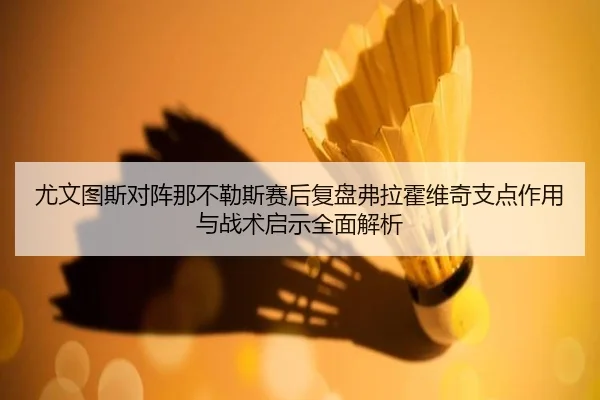 尤文图斯对阵那不勒斯赛后复盘弗拉霍维奇支点作用与战术启示全面解析